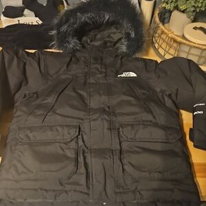 The North Face Black Down Kids Parka